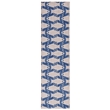 Linon Washable Shailley Polyester 2'x8' Rug in Ivory