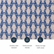 Linon Washable Shailley Polyester 3'x5' Rug in Ivory