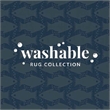Linon Washable Shailley Polyester 3'x5' Rug in Ivory