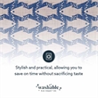 Linon Washable Shailley Polyester 5'x7' Rug in Ivory