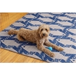 Linon Washable Shailley Polyester 5'x7' Rug in Ivory