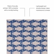 Linon Washable Shailley Polyester 5'x7' Rug in Ivory