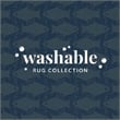 Linon Washable Shailley Polyester 5'x7' Rug in Ivory