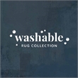 Linon Washable Keller Polyester 5'x7' Rug in Beige