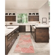 Linon Washable Hayden Polyester 2'x8' Rug in Ivory