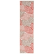 Linon Washable Hayden Polyester 2'x8' Rug in Ivory