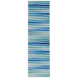 Linon Washable Larson Polyester 2'x8' Rug in Ivory
