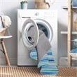 Linon Washable Larson Polyester 3'x5' Rug in Ivory