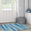 Linon Washable Larson Polyester 3'x5' Rug in Ivory