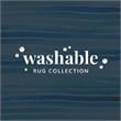 Linon Washable Larson Polyester 3'x5' Rug in Ivory