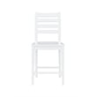 Linon Elder Commercial Grade Set of Two Counter Stools in White Beechwood