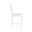 Linon Elder Commercial Grade Set of Two Counter Stools in White Beechwood