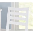 Linon Elder Commercial Grade Set of Two Counter Stools in White Beechwood