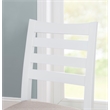 Linon Elder Commercial Grade Set of Two Padded Counter Stools in White Beechwood