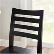 Linon Elder Beech Wood Commercial Grade Set of Two Counter Stools in Black