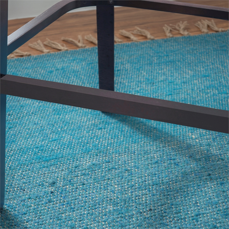 Linon Mabley Solid Wood Commercial Grade Set of Two Barstools in Brown