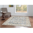 Linon Washable Kirby Polyester 5'x7' Rug in Gray