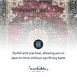 Linon Washable Adams Polyester 2'x8' Rug in Ivory
