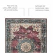 Linon Washable Adams Polyester 2'x8' Rug in Ivory