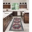Linon Washable Adams Polyester 2'x8' Rug in Ivory