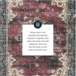 Linon Washable Adams Polyester 5'x7' Rug in Ivory