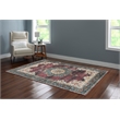 Linon Washable Adams Polyester 5'x7' Rug in Ivory