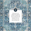 Linon Washable Madi Polyester 5'x7' Rug in Teal Blue