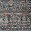 Linon Washable Buford Polyester 5'x7' Rug in Teal Blue