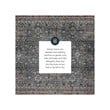 Linon Washable Buford Polyester 5'x7' Rug in Teal Blue
