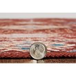 Linon Washable Colson Polyester 3'x5' Rug in Red