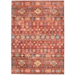 Linon Washable Colson Polyester 3'x5' Rug in Red