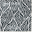 Linon Washable Kai Polyester 2'x8' Rug in Ivory and Black