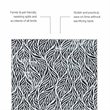 Linon Washable Kai Polyester 2'x8' Rug in Ivory and Black