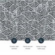 Linon Washable Kai Polyester 2'x8' Rug in Ivory and Black