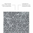 Linon Washable Kai Polyester 2'x8' Rug in Ivory and Black