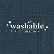 Linon Washable Kylen Polyester 2'x3' Rug in Ivory