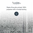 Linon Washable Kylen Polyester 2'x3' Rug in Ivory