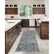 Linon Washable Kylen Polyester 2'x8' Rug in Ivory