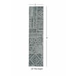 Linon Washable Kylen Polyester 2'x8' Rug in Ivory