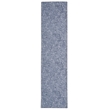 Linon Washable Lathan Polyester 2'x8' Rug in Gray
