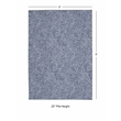 Linon Washable Lathan Polyester 3'x5' Rug in Gray