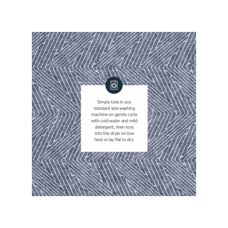 Linon Washable Lathan Polyester 3'x5' Rug in Gray