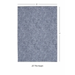 Linon Washable Lathan Polyester 5'x7' Rug in Gray