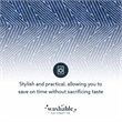 Linon Washable Lathan Polyester 2'x8' Rug in Blue