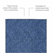 Linon Washable Lathan Polyester 2'x8' Rug in Blue
