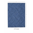 Linon Washable Lathan Polyester 5'x7' Rug in Blue