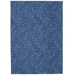 Linon Washable Lathan Polyester 5'x7' Rug in Blue