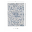 Linon Washable Zayd Polyester 5'x7' Rug in Gray