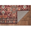 Linon Washable Wesson Polyester 2'x3' Rug in Garnet Red