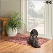 Linon Washable Wesson Polyester 2'x3' Rug in Garnet Red